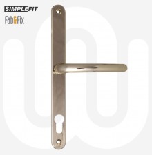 Simplefit by Fab & Fix Blenheim Sprung Inline Lever/Lever 92PZ/92PZ Door Handle - Large Cover (270BP/240CRS)